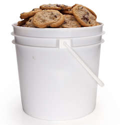 Bucket Full of Gourmet Chocolate Chip Cookies - FindGift.com