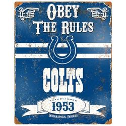 Indianapolis Colts Vintage Metal Sign
