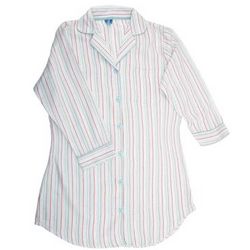 Women's Flannel Striped Nightshirt