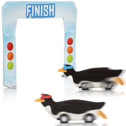 E-Racing Penguins Eraser Toys