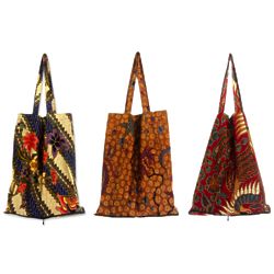 3 Jawadwipa Legacy Cotton Batik Tote Bags