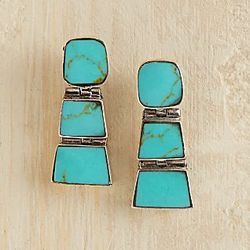 Chilean Turquoise Earrings