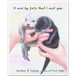 Otter Playmates Personalized Print