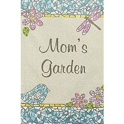 Personalized Mosaic Floral Garden Flag