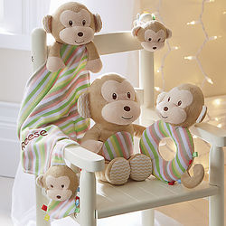 5-Piece Personalized Monkey Baby Gift Set