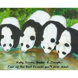 Personalized Friendly Panda Print