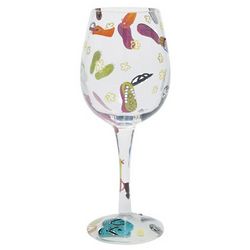 Flip Flops Wine Glass