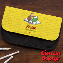 Personalized Curious George Pencil Case