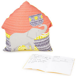Elephant Tooth Fairy Pillow and Journal