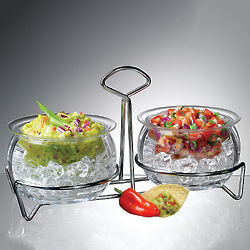 Double Iced Dip Bowl Set with Caddy