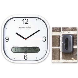 Wireless Weather Station Indoor Wall Clock