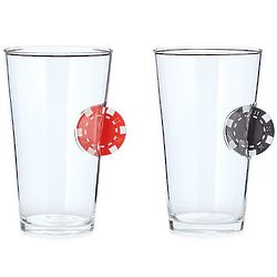 Ante Up Poker Chip Pint Glass