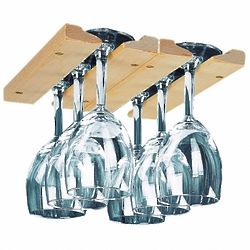 Hardwood Hanging Wine Glass Rack