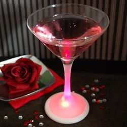 Martini Glass with LED Base