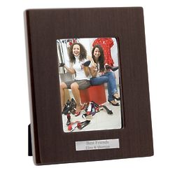 Personalized 5" x 7" Wood Piano Finish Picture Frame