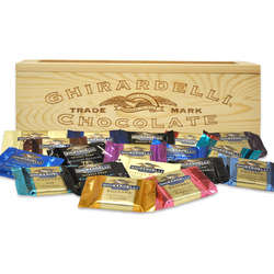 Pick and Mix Chocolates in Vintage Wooden Crate