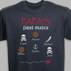 Personalized First Mates Pirate T-Shirt