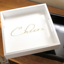 Cheers Lacquer Tray