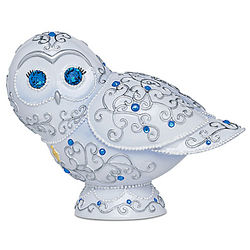 Thomas Kinkade Owl Figurine with Swarovski Crystal