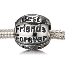 Best Friends Forever Bead in Sterling Silver
