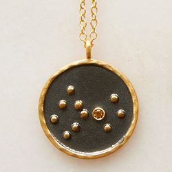 Birthstone Constellation Gold Plated Necklace
