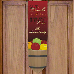 Personalized Harvest Welcome Banner