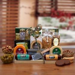 Ultimate Gourmet Nut and Sausage Board Gift Basket