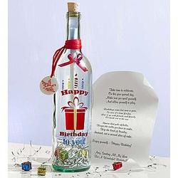 Personalized Happy Birthday Message in a Bottle