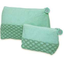 2 Spring Blooms Cotton Cosmetic Bags