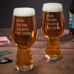 The Man, the Myth, the Legend Personalized Spiegelau IPA Glasses