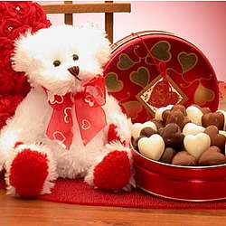 Sending All My Love Valentine's Day Bear and Chocolates