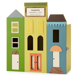 Personalized Townhouse Baby Keepsake Box