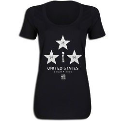USA 2015 FIFA Women's World Cup Champions Scoop Neck T-Shirt
