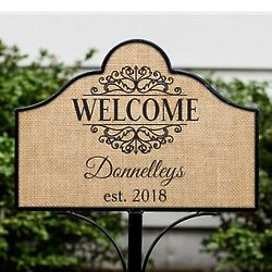 Personalized Welcome Magnetic Sign
