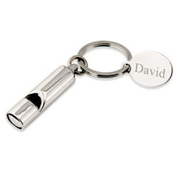 Personalized Whistle Key Chain