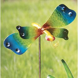 Metal Butterfly Spinner Garden Stake