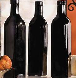 Black Square Bottle Vases