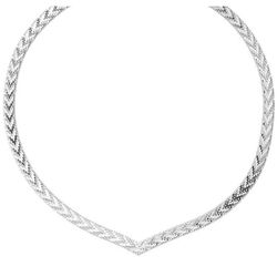 Riccio V-Necklace in Sterling Silver