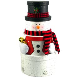 Mr. Shivers Holiday Snowman Gift Tower
