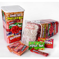 Popcorn and Candy Party in a Box Gift Box