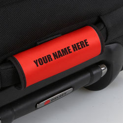 Personalized Red Luggage Handle Wrap