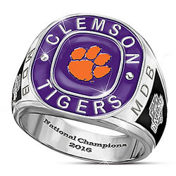 Clemson Tigers 2016 National Champions Monogrammed Ring