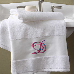 Bath Time Monogram Bath Towel