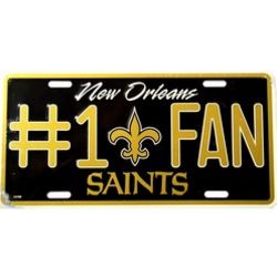 New Orleans Saints #1 Fan License Plate