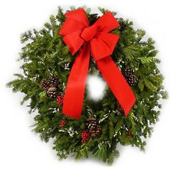 Old Fashioned Memories Evergreen Christmas Wreath
