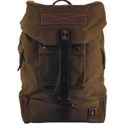 Canvas & Leather Rucksack Backpack
