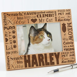 Personalized Good Kitty Picture Frame