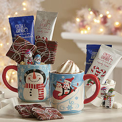 Snowman Cocoa Mug with Treats