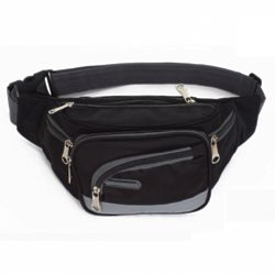 Adjustable Mini Sports Waist Pack with Zippered Compartments