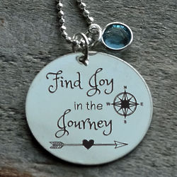 Find Joy in the Journey Personalized Necklace